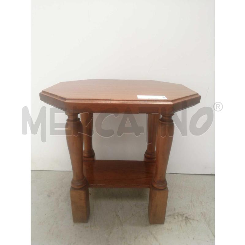 TAVOLINO OTTAGONALE LEGNO  | Mercatino dell'Usato Moncalieri bengasi 1