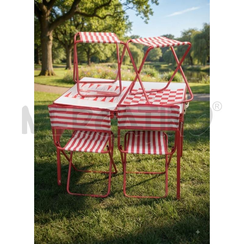 TAVOLINO PIC NIC A VALIGETTA CON SEDIE PIEGHEVOLI  | Mercatino dell'Usato Moncalieri bengasi 1