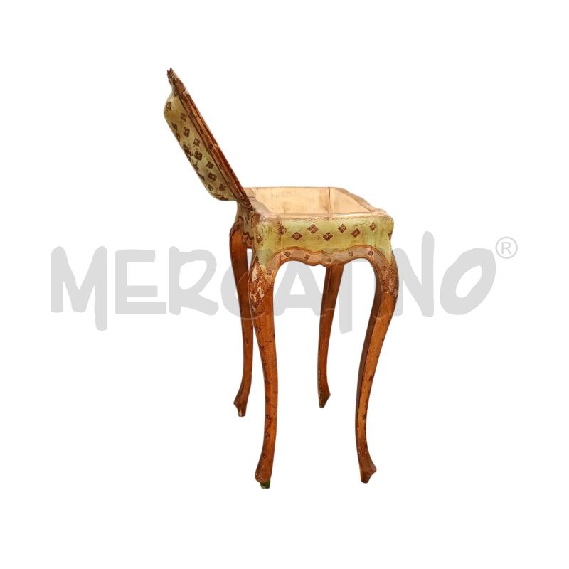 TAVOLINO PORTAGIOIE VINTAGE DORATO DIPINTO | Mercatino dell'Usato Moncalieri bengasi 5