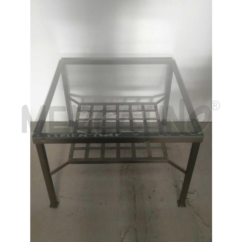 TAVOLINO QUADRATO IKEA C/RIPIANO VETRO | Mercatino dell'Usato Moncalieri bengasi 1