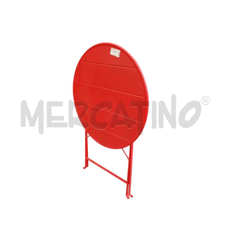 TAVOLINO TONDO IKEA ROSSO + 2 SEDIE PIEGHEVOLI | Mercatino dell'Usato Moncalieri bengasi 5