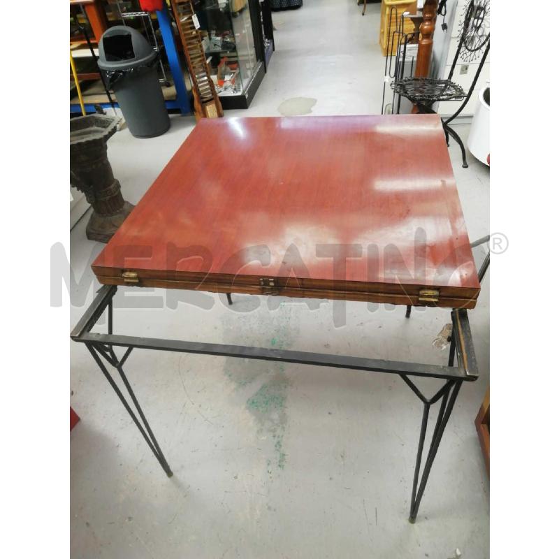 TAVOLO ALLUNGABILE A PORTAFOGLIO FERRO / FORMICA MID CENTURY MCM  | Mercatino dell'Usato Moncalieri bengasi 2