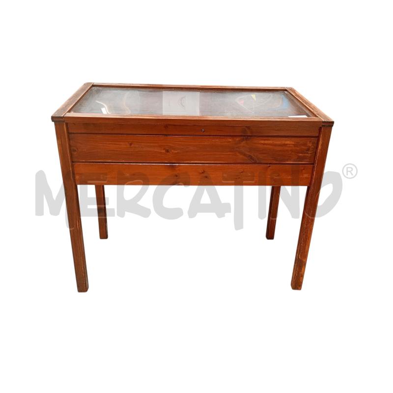 TAVOLO A BACHECA PIANO LEGNO PLEXIGLASS | Mercatino dell'Usato Moncalieri bengasi 1