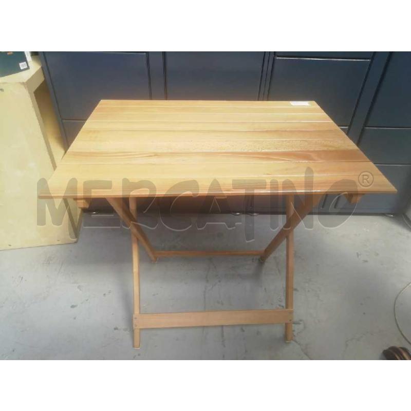 TAVOLO PIEGHEVOLE LEGNO CHIARO  | Mercatino dell'Usato Moncalieri bengasi 1