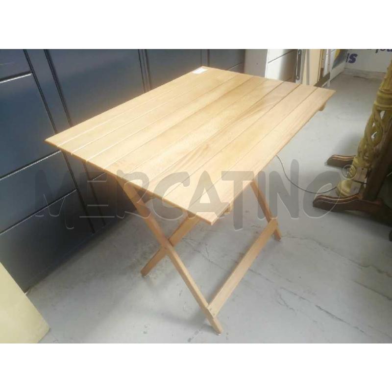 TAVOLO PIEGHEVOLE LEGNO CHIARO  | Mercatino dell'Usato Moncalieri bengasi 2