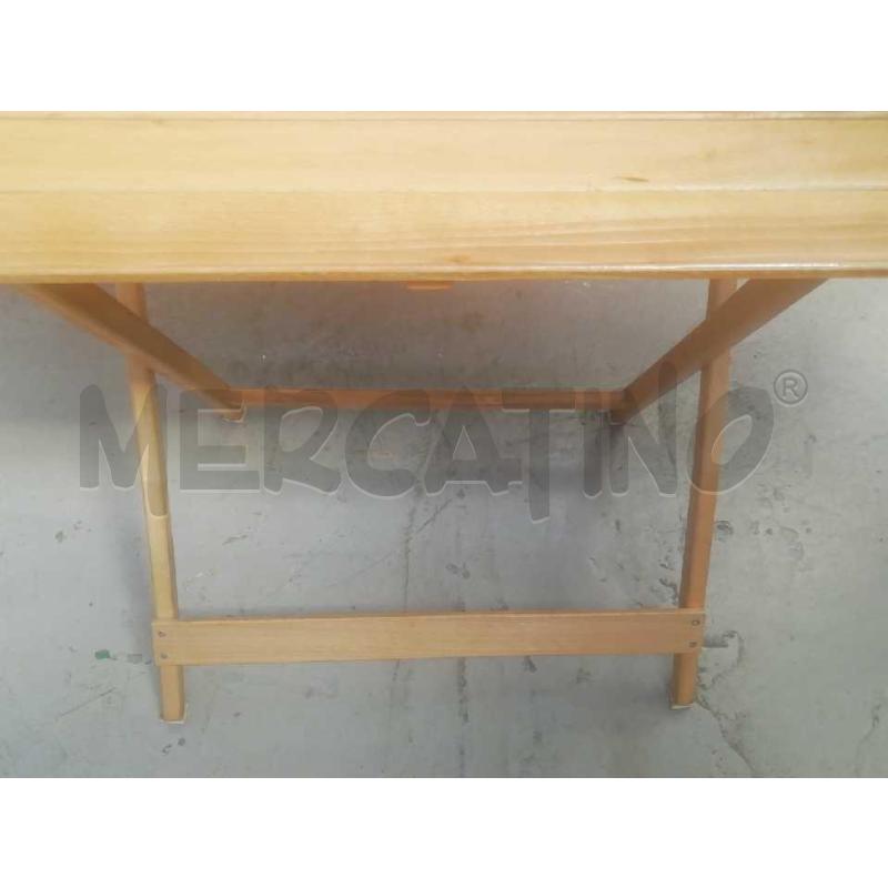 TAVOLO PIEGHEVOLE LEGNO CHIARO  | Mercatino dell'Usato Moncalieri bengasi 4