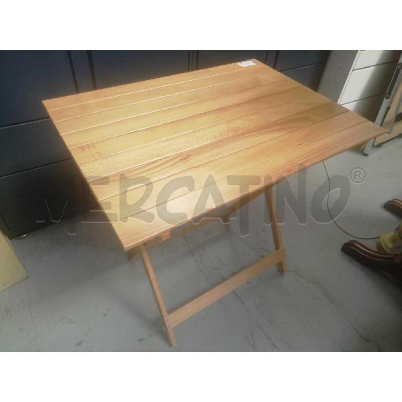 TAVOLO PIEGHEVOLE LEGNO CHIARO  | Mercatino dell'Usato Moncalieri bengasi 5