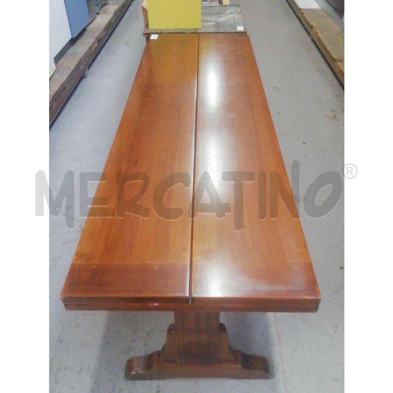 TAVOLO RETTANGOLARE LEGNO NOCE SCURO SALVASPAZIO C/DOPPIA APERTURA | Mercatino dell'Usato Moncalieri bengasi 4