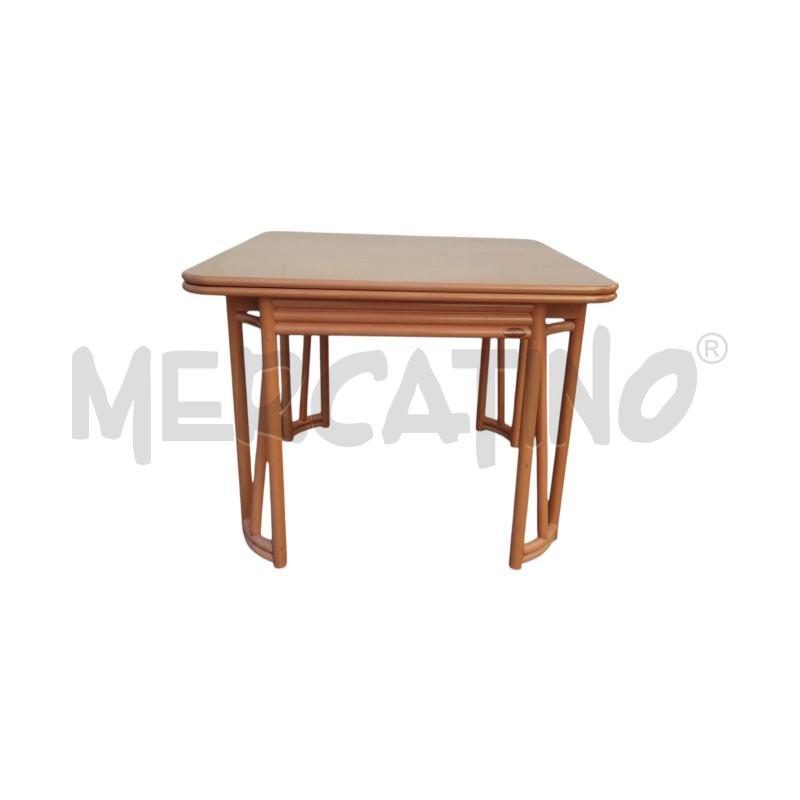 TAVOLO VINTAGE LEGNO/BAMBU BY ROBERTI RATTAN | Mercatino dell'Usato Moncalieri bengasi 1