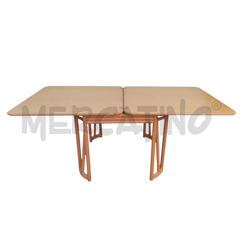TAVOLO VINTAGE LEGNO/BAMBU BY ROBERTI RATTAN | Mercatino dell'Usato Moncalieri bengasi 2