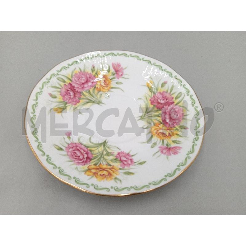 TAZZA PORCELLANA QUEEN'S GENNAIO DECORO FIORI | Mercatino dell'Usato Moncalieri bengasi 5