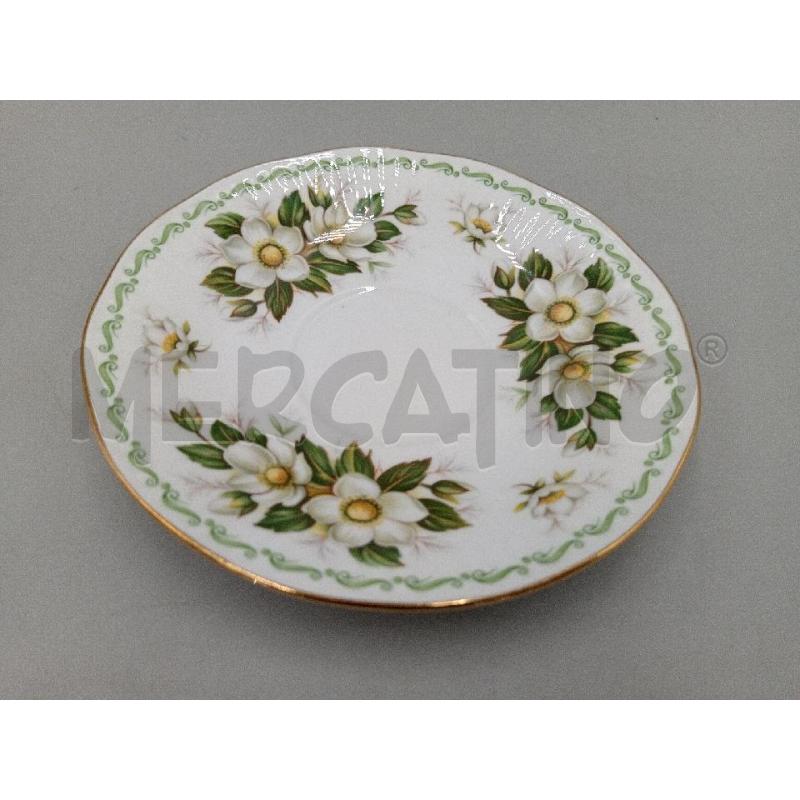 TAZZA PORCELLANA QUEEN'S MESE DICEMBRE DECORO FIORI  | Mercatino dell'Usato Moncalieri bengasi 4