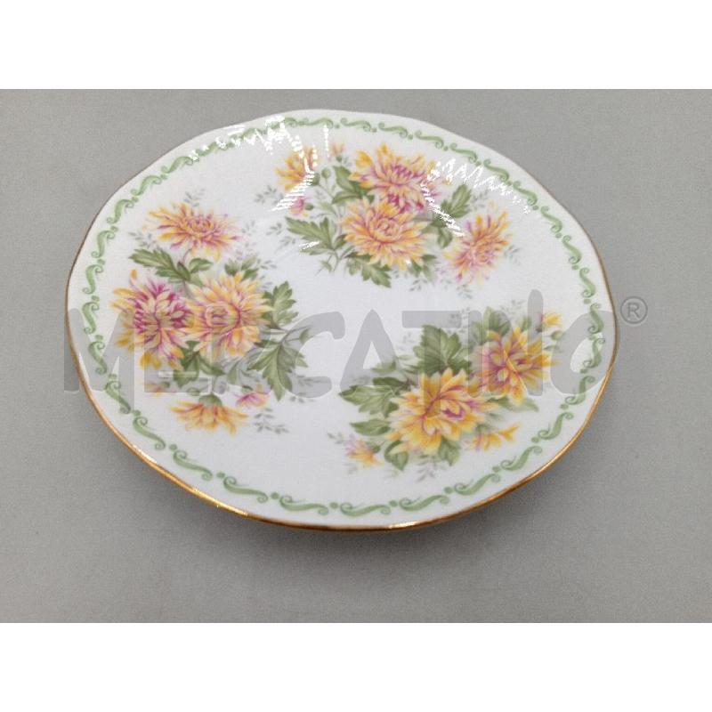TAZZA PORCELLANA QUEEN'S MESE NOVEMBRE DECORO FIORI  | Mercatino dell'Usato Moncalieri bengasi 5