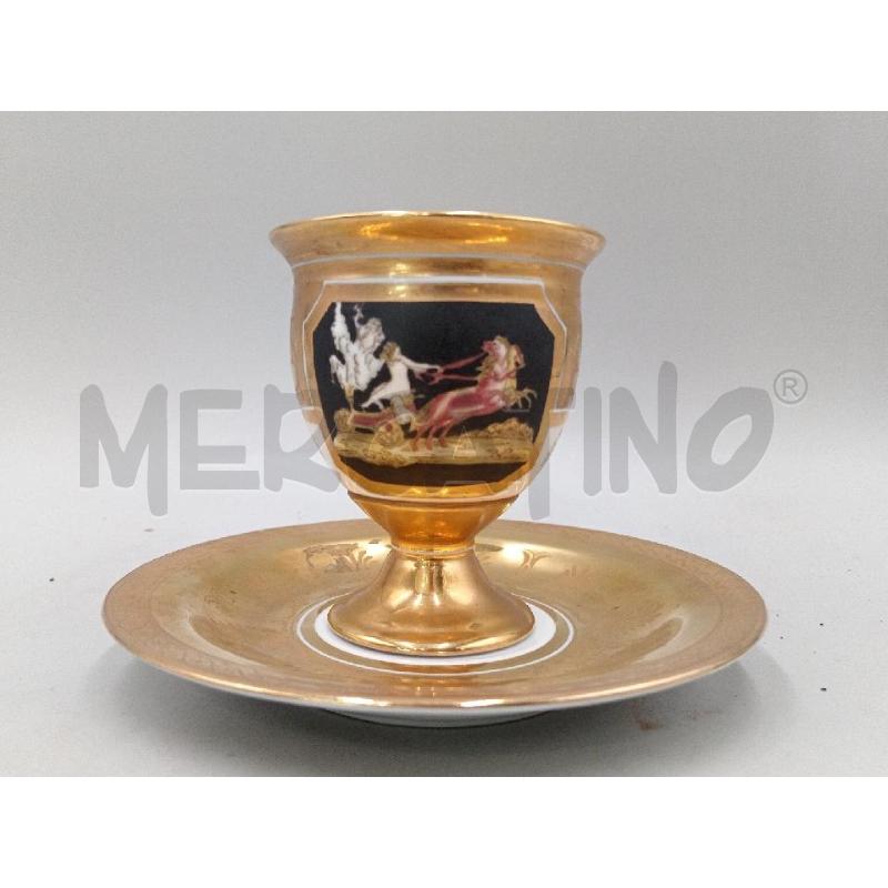 TAZZA STILE IMPERO SINGOLA DORATA | Mercatino dell'Usato Moncalieri bengasi 2