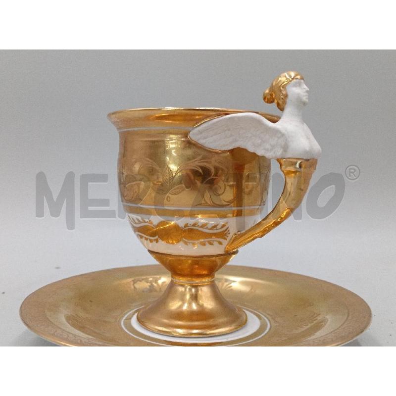 TAZZA STILE IMPERO SINGOLA DORATA | Mercatino dell'Usato Moncalieri bengasi 3