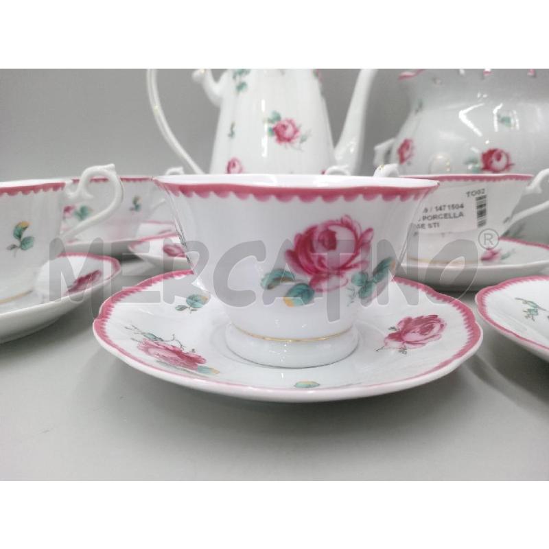 TAZZE PZ.6+2 PORCELLANA SOFT ROSE STILE VENETIAN | Mercatino dell'Usato Moncalieri bengasi 2