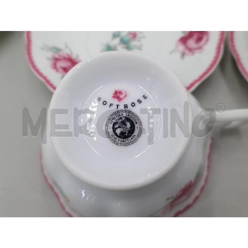 TAZZE PZ.6+2 PORCELLANA SOFT ROSE STILE VENETIAN | Mercatino dell'Usato Moncalieri bengasi 5