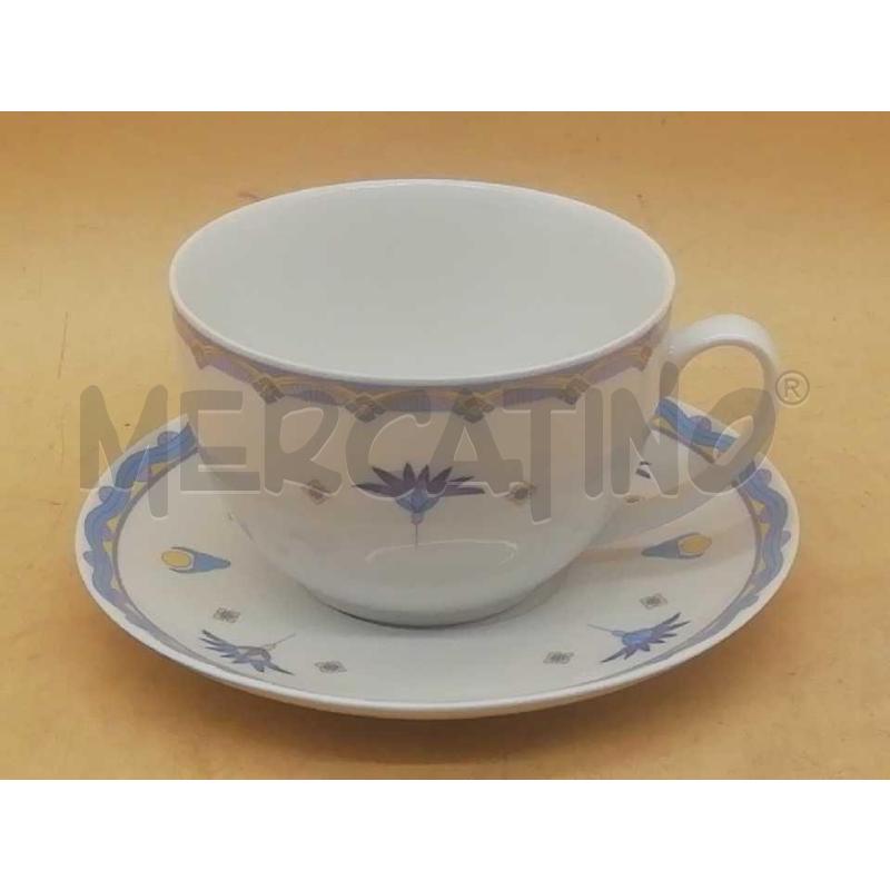 TAZZE PZ.6 CERAMICA HOLLOHAZA HUNGARY DECORO FIORI  | Mercatino dell'Usato Moncalieri bengasi 2