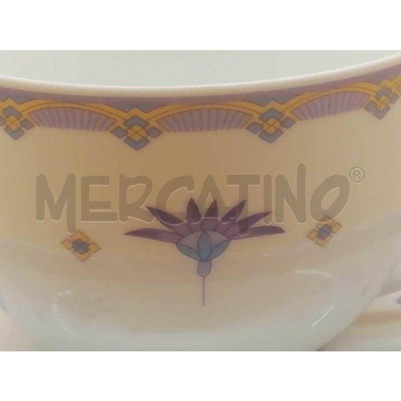 TAZZE PZ.6 CERAMICA HOLLOHAZA HUNGARY DECORO FIORI  | Mercatino dell'Usato Moncalieri bengasi 3