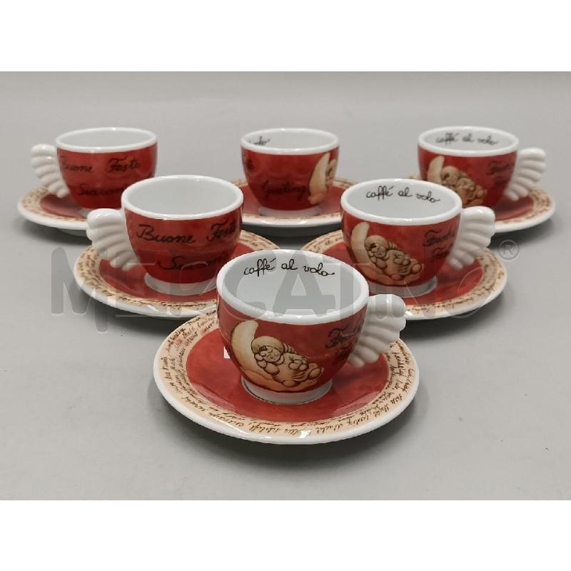 TAZZINE 6PZ CERAMICA THUN CAFFE AL VOLO LIMITED EDITION 2002 | Mercatino dell'Usato Moncalieri bengasi 1