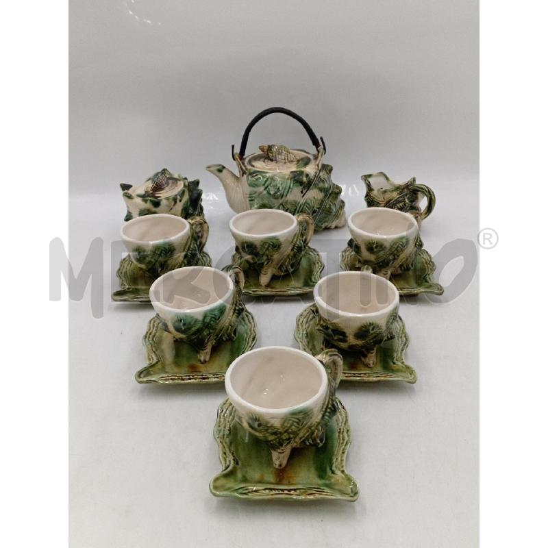 TAZZINE 6+3 CERAMICA STILE BARBOTINE CONCHIGLIE | Mercatino dell'Usato Moncalieri bengasi 1