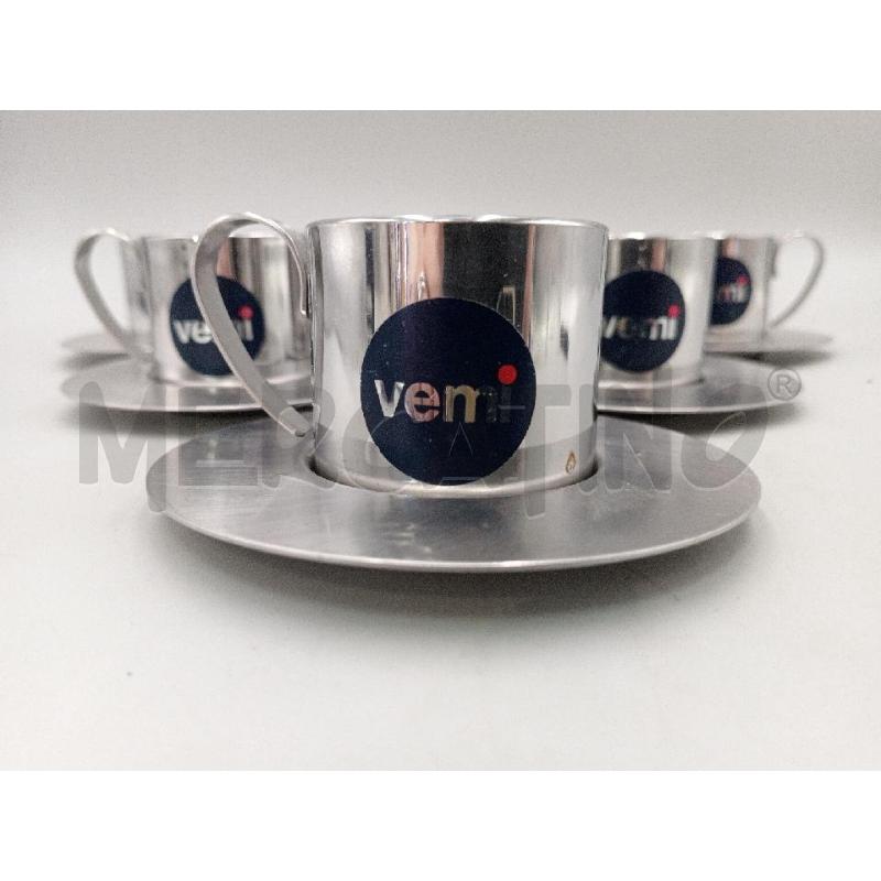 TAZZINE ACCIAIO CAFFE VEMI DA 6 | Mercatino dell'Usato Moncalieri bengasi 2