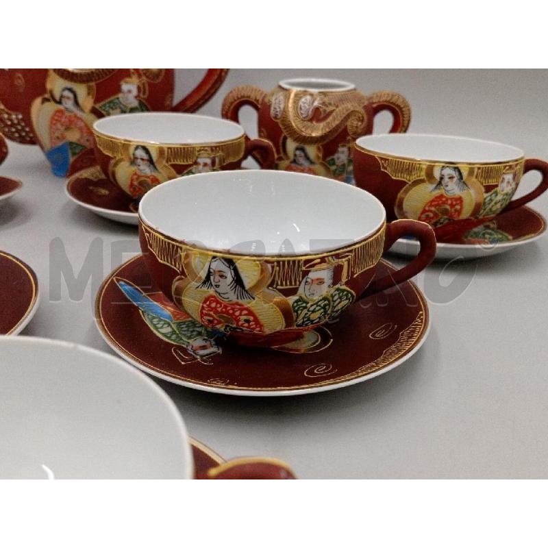 TAZZINE PORCELLANA STILE CHINA CLAVORAZIONE DRAGONICA E INTERNO TAZZA VISIBILE GEISHA  | Mercatino dell'Usato Moncalieri bengasi 2