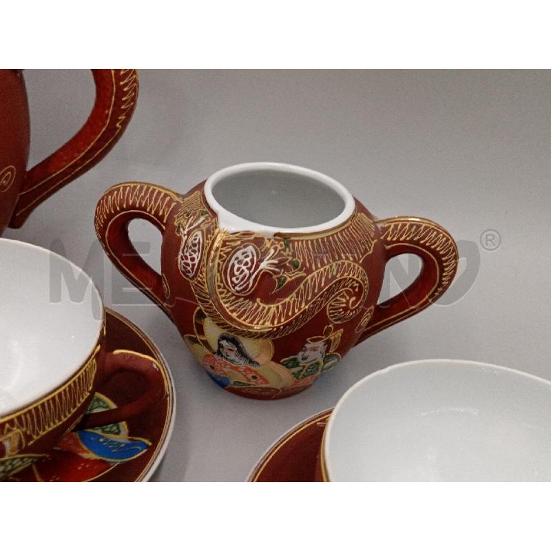 TAZZINE PORCELLANA STILE CHINA CLAVORAZIONE DRAGONICA E INTERNO TAZZA VISIBILE GEISHA  | Mercatino dell'Usato Moncalieri bengasi 4