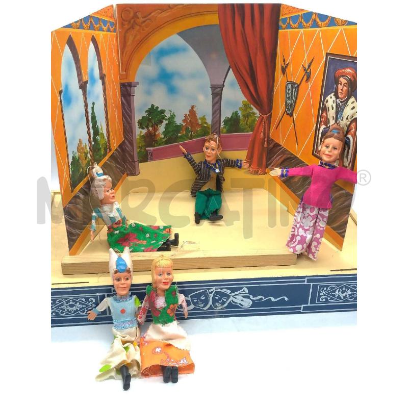 TEATRINO GIOCATTOLO IN LEGNO CON MARIONETTE IN PLASTICA  | Mercatino dell'Usato Moncalieri bengasi 3