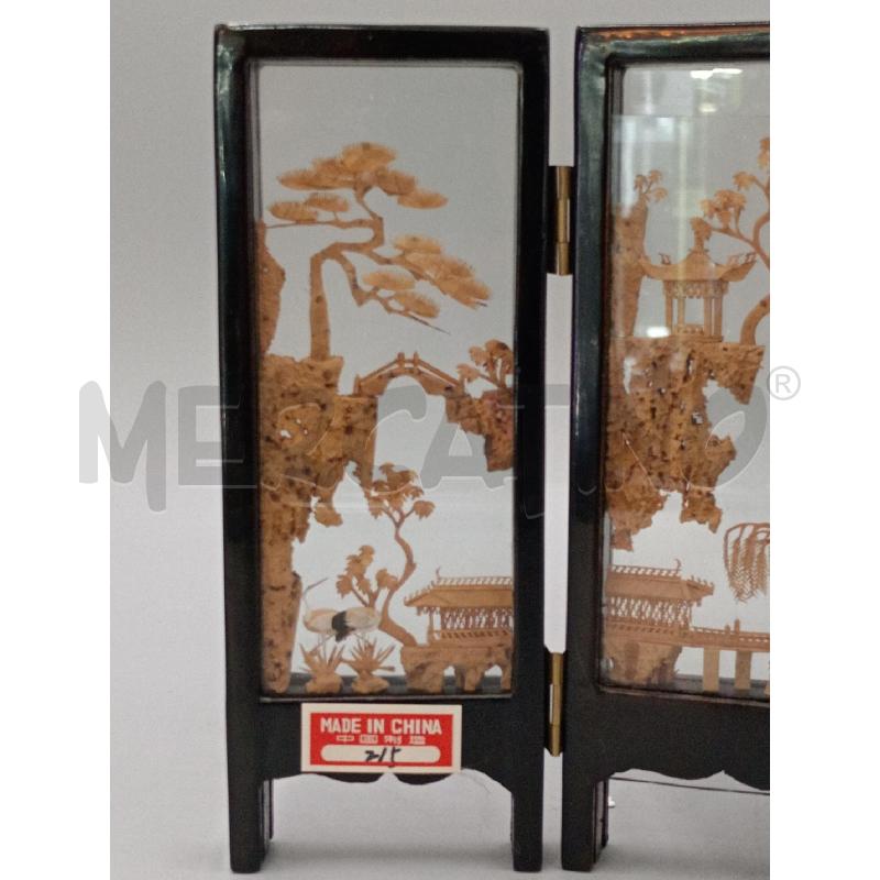 TECA DA ESPOSIZIONE 4 DIORAMI STILE CHINA  | Mercatino dell'Usato Moncalieri bengasi 2