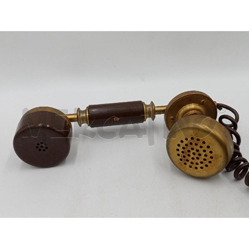 TELEFONO VINTAGE TELCER MARRONE SIMIL PELLE | Mercatino dell'Usato Moncalieri bengasi 4