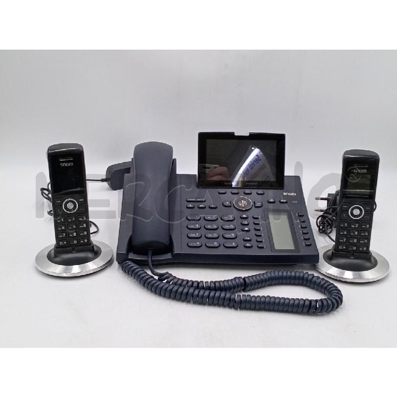 TELEFONO VOIP CON 2 CORDLESS SNOM | Mercatino dell'Usato Moncalieri bengasi 1