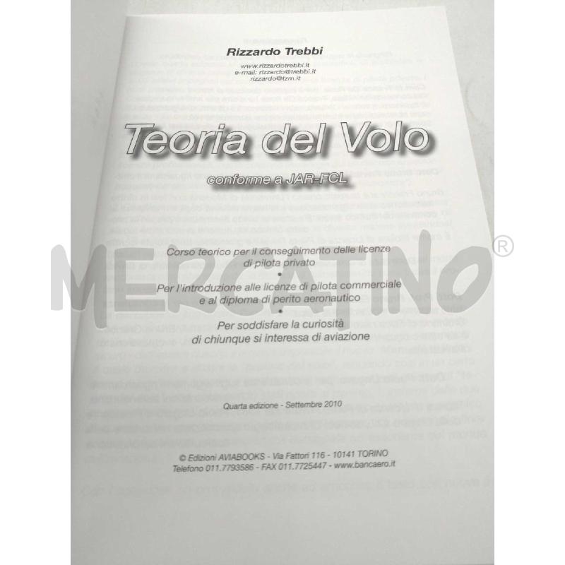 TEORIA DEL VOLO AVIABOOKS EDIZIONE 2010 | Mercatino dell'Usato Moncalieri bengasi 2