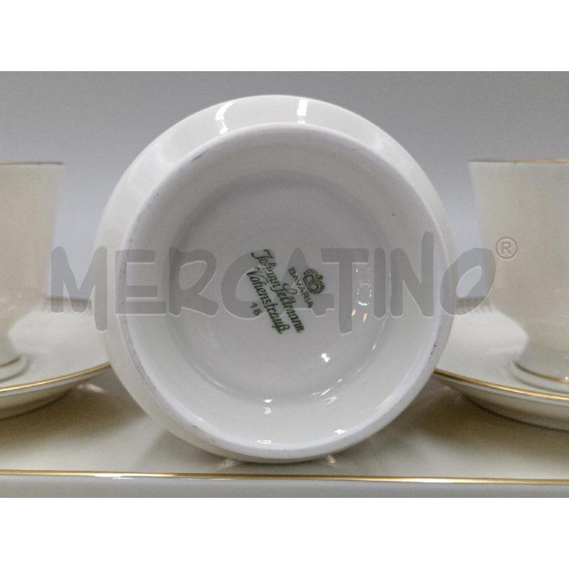 TETE A TETE CERAMICA BAVARIA C/BORDO DORATO LAVORATO  | Mercatino dell'Usato Moncalieri bengasi 4
