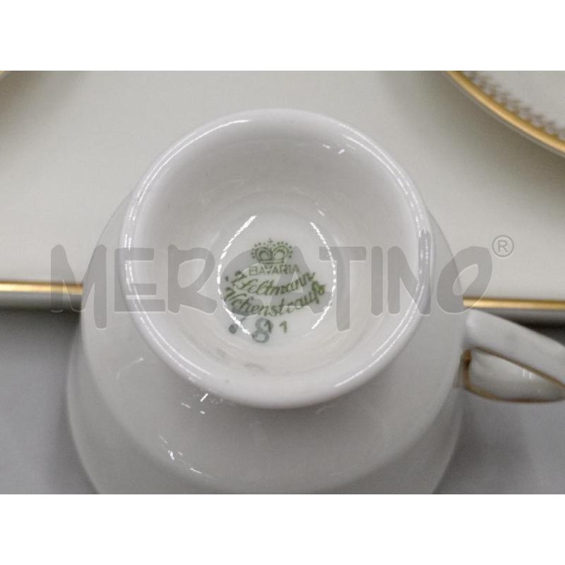 TETE A TETE CERAMICA BAVARIA C/BORDO DORATO LAVORATO  | Mercatino dell'Usato Moncalieri bengasi 5