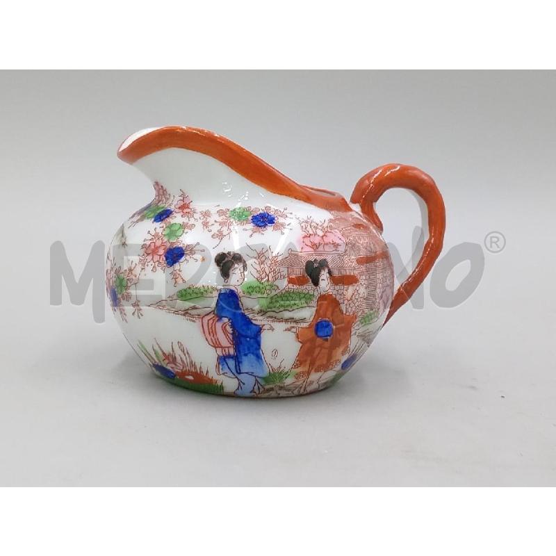 TETE A TETE ORIENTALE + ZUCCHERIERA + LATTIERA GUSCIO UOVO | Mercatino dell'Usato Moncalieri bengasi 3