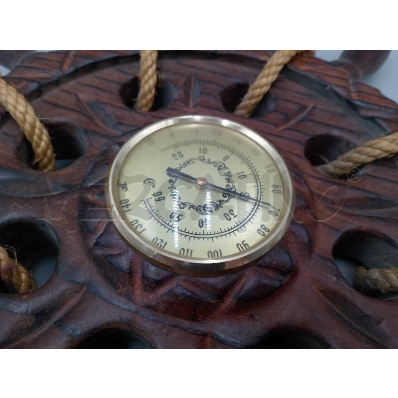 TIMONE LEGNO C/CORDA C/TERMOMETRO INTERNO  | Mercatino dell'Usato Moncalieri bengasi 2
