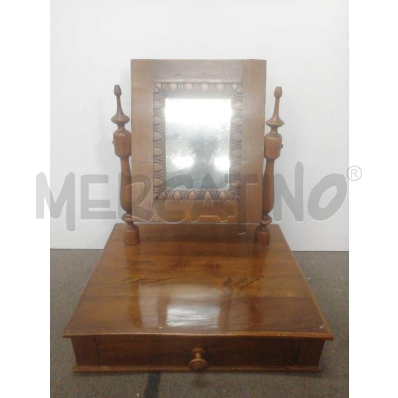 TOELETTA LEGNO C/SPECCHIERA E CASSETTO | Mercatino dell'Usato Moncalieri bengasi 1