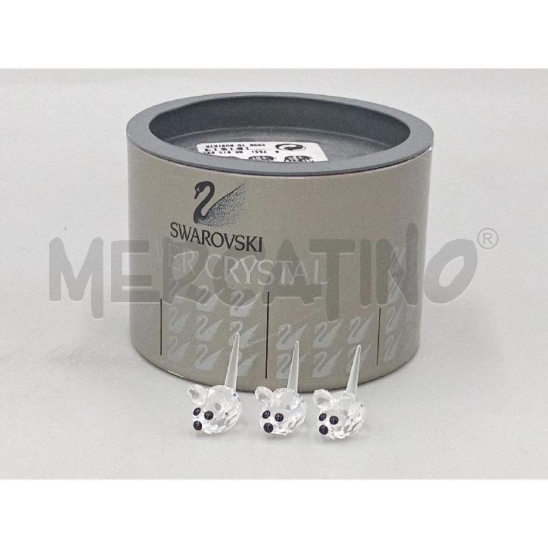 TOPOLINI CRISTALLO SWAROVSKI TRIS C/SCATOLA | Mercatino dell'Usato Moncalieri bengasi 1