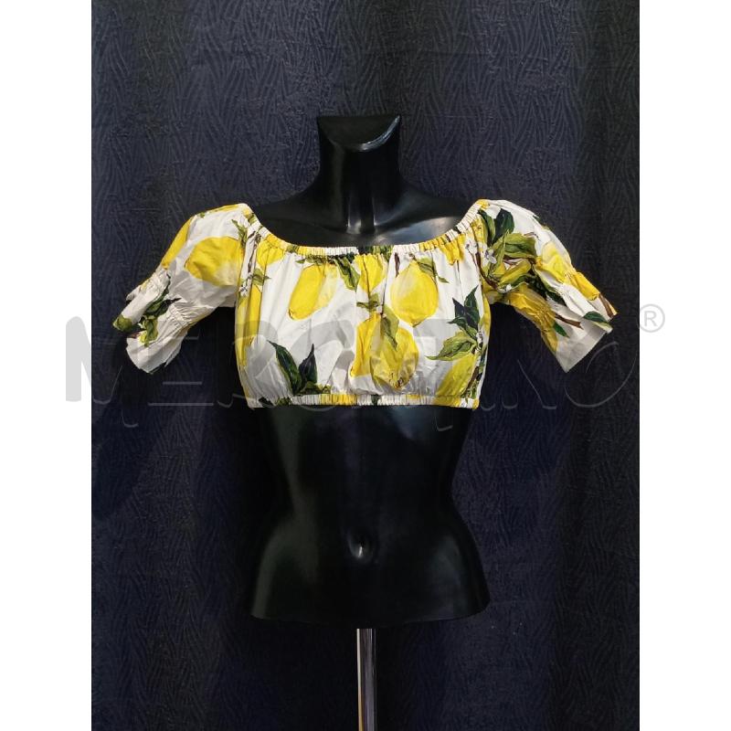 TOP DOLCE & GABBANA BIANCO LIMONI | Mercatino dell'Usato Moncalieri bengasi 1