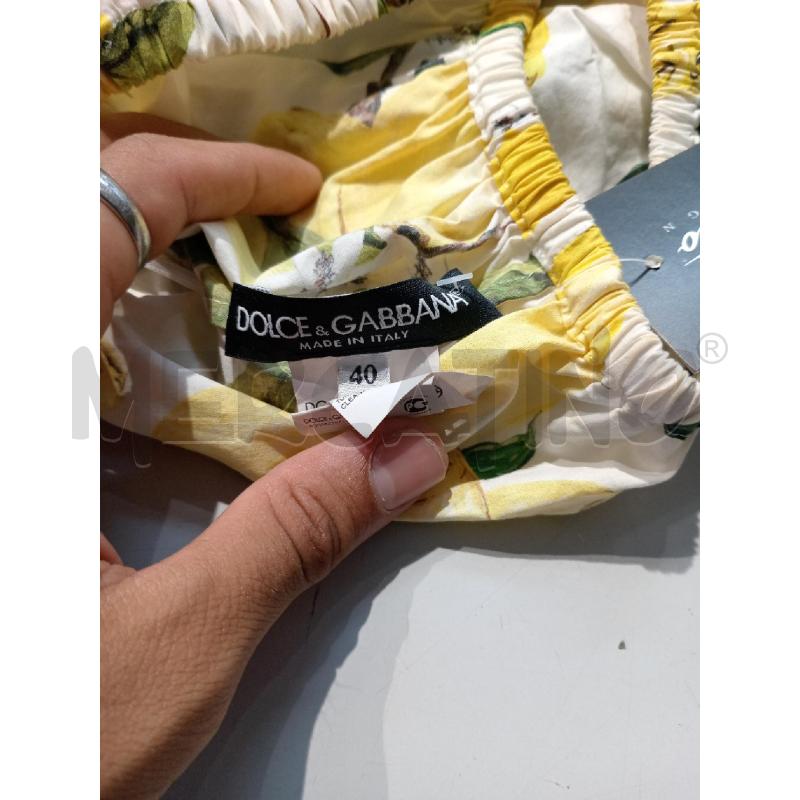 TOP DOLCE & GABBANA BIANCO LIMONI | Mercatino dell'Usato Moncalieri bengasi 5