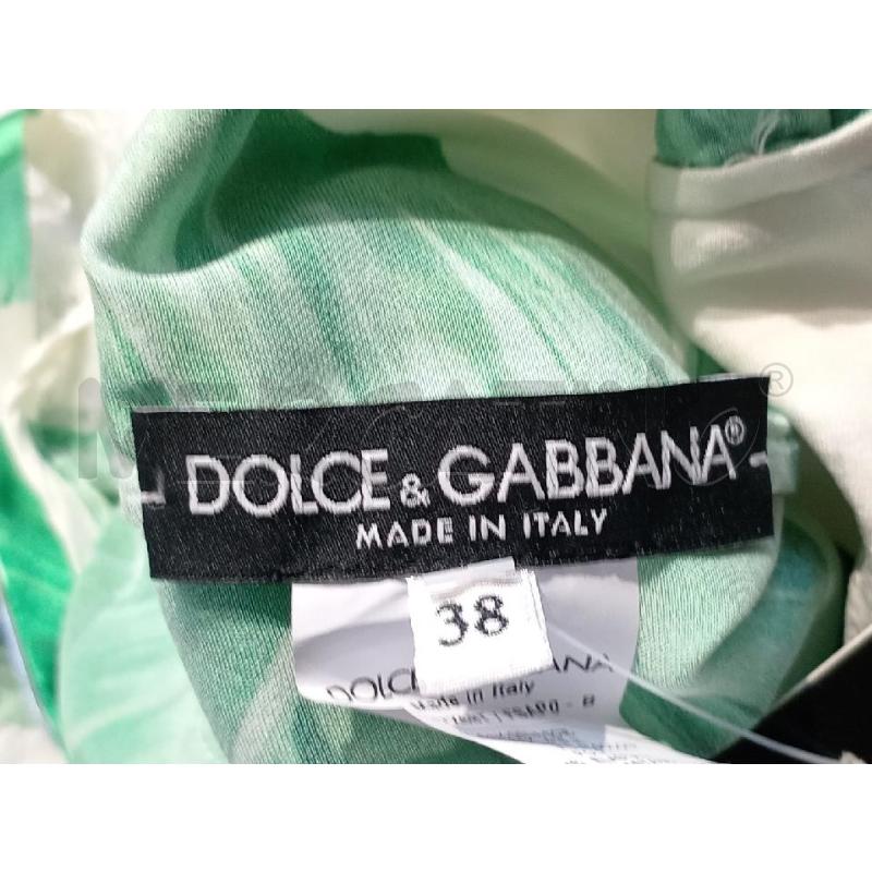 TOP DOLCE & GABBANA BIANCO VERDE PIZZO | Mercatino dell'Usato Moncalieri bengasi 5