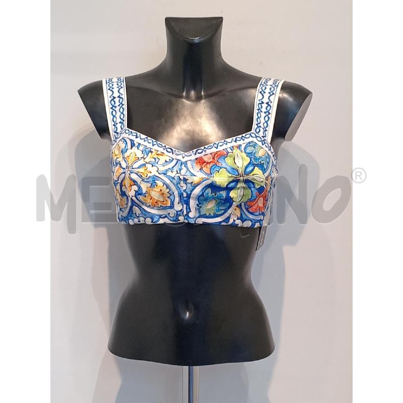 TOP DOLCE & GABBANA SICILIA BLU FIORI | Mercatino dell'Usato Moncalieri bengasi 1