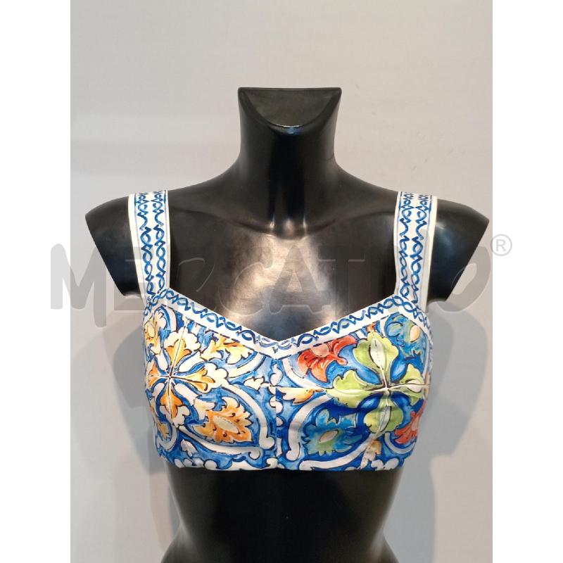TOP DOLCE & GABBANA SICILIA BLU FIORI | Mercatino dell'Usato Moncalieri bengasi 4