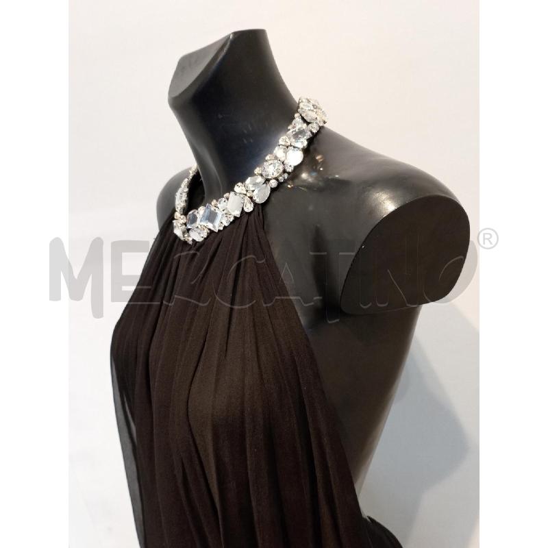 TOP DONNA DSQUARED NERO VELATOCOLLETTO STRASS | Mercatino dell'Usato Moncalieri bengasi 3