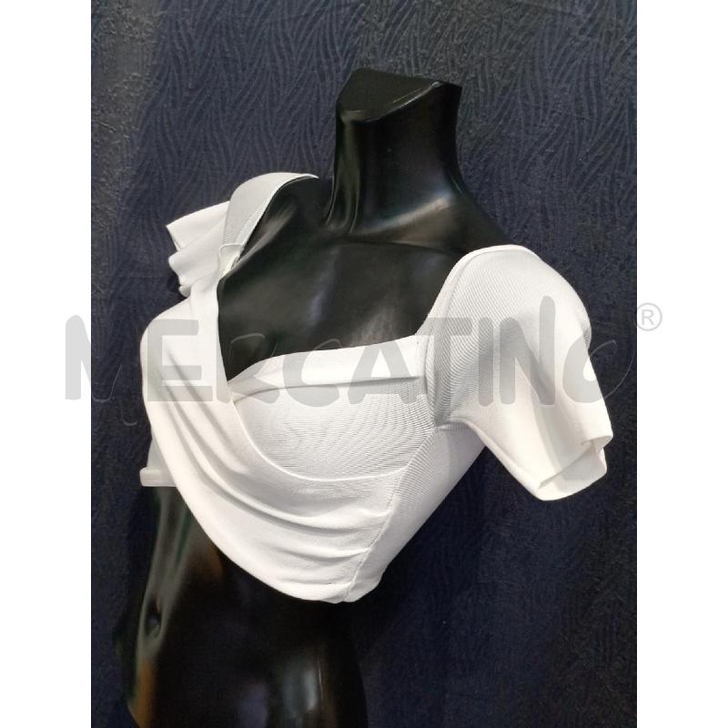 TOP ELISABETTA FRANCHI BIANCO INCROCIO | Mercatino dell'Usato Moncalieri bengasi 3