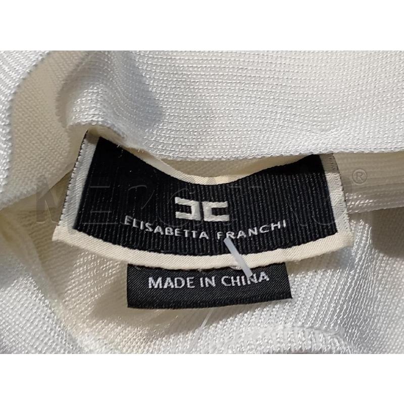 TOP ELISABETTA FRANCHI BIANCO INCROCIO | Mercatino dell'Usato Moncalieri bengasi 5