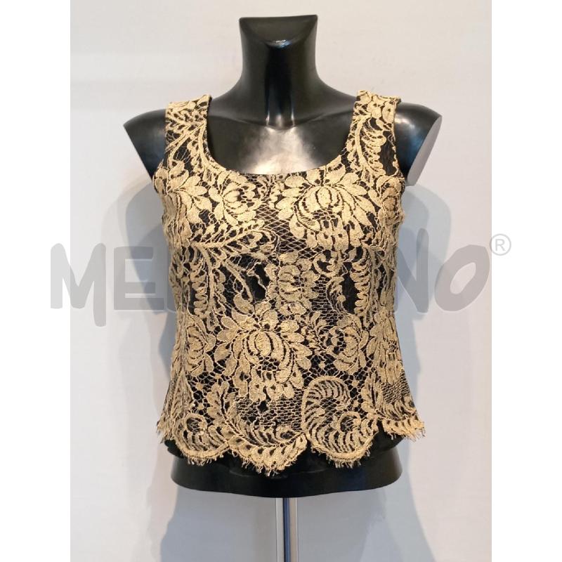 TOP LE RIBELLI BEIGE NERO PIZZO BEIGE | Mercatino dell'Usato Moncalieri bengasi 1
