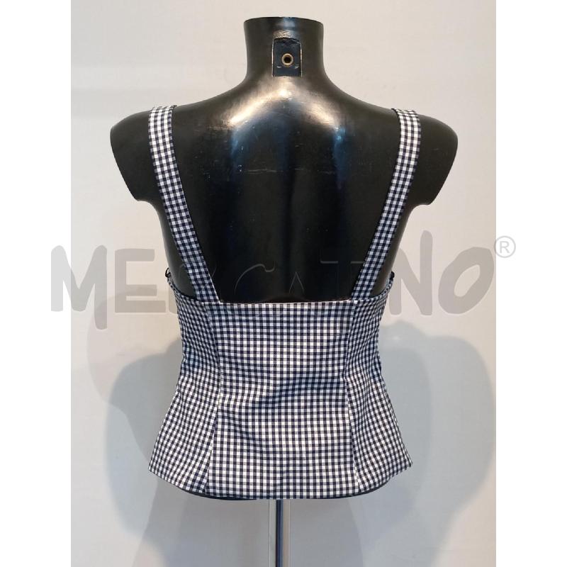 TOP ZARA BIANCO BLU QUADRETTI | Mercatino dell'Usato Moncalieri bengasi 2