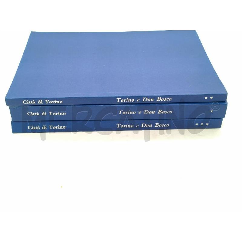 TORINO E DON BOSCO ARCHIVIO STORICO CITTA' DI TORINO STAMPERIA DEGLI ARTISTI 1989 3 VOLUMI CON COFAN | Mercatino dell'Usato Moncalieri bengasi 2